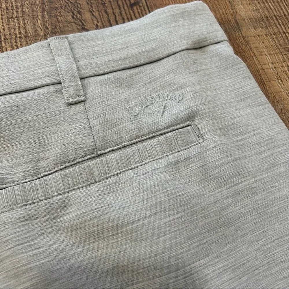 Callaway Men's Performance Golf Shorts 40 Gray Space Dye Stretch
